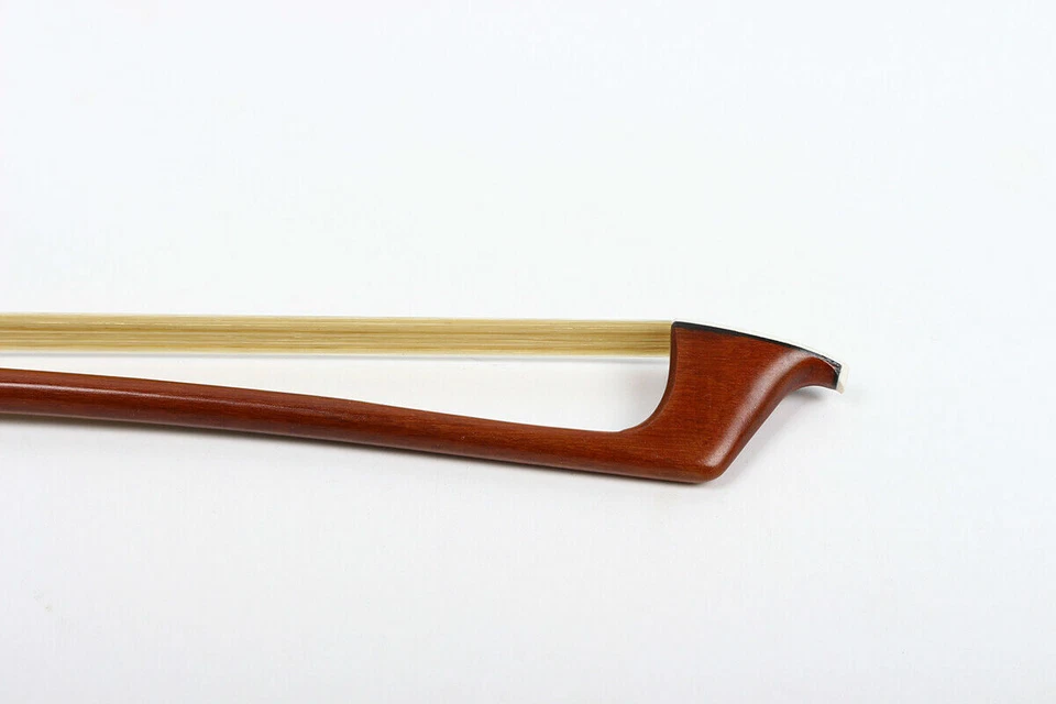  4/4 Cello Bow Brazilwood Straight Ebony Frog Good Balance Natural Horse Hair - Image 3 of 4