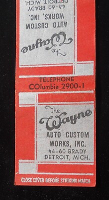 1930s The Wayne Auto Custom Works 44-60 Brady Bear Alignment Detroit MI Wayne Co