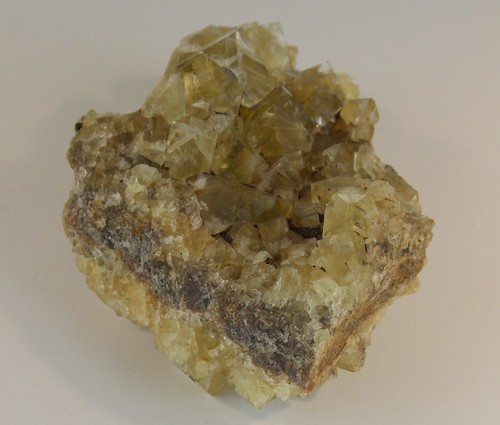 YELLOW FLUORITE CRYSTALS - 8 cm - HILTON MINE, ENGLAND 28486 - Picture 5 of 7