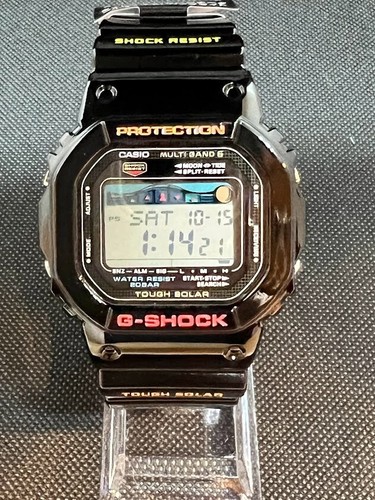 Casio G-shock GWX-5600-1JF G-lide Tough Solar Radio Watch Controlled Japan Watch - Picture 15 of 24