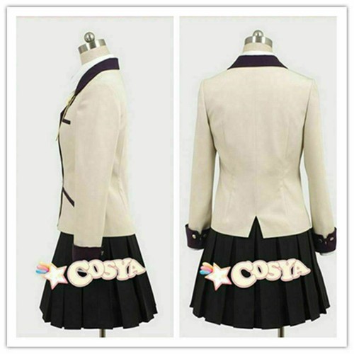 Angel Beats! Kanade Tachibana Cosplay Costume Uniform Custom New - Picture 7 of 7