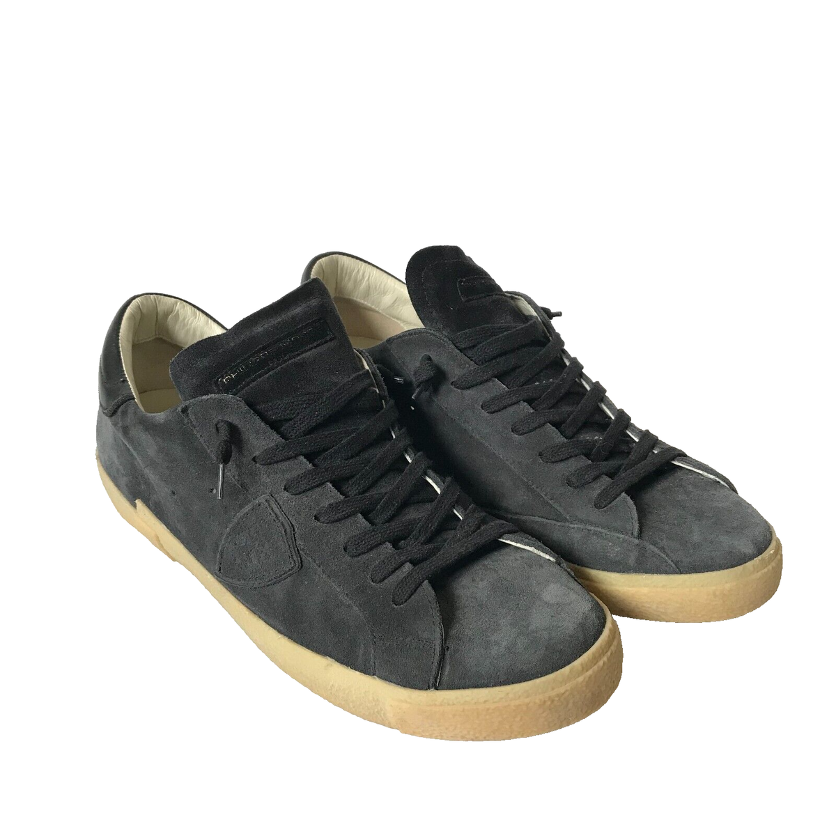 Philippe Model Temple Low Top Sneakers Mens 47 US 13 Navy  display picture 1