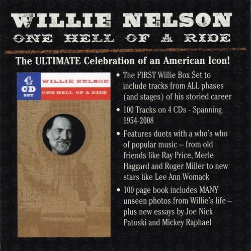 Willie Nelson - One Hell of a Ride - 4-CD Box Set - USA-Import - 100 Titel - Bild 3 von 4