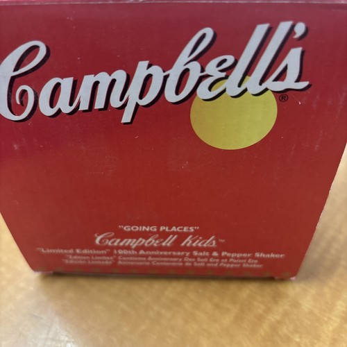 NEW Campbells Kids 100th Anniversary "Going Places" Salt & Pepper Shaker Set - Picture 8 of 11