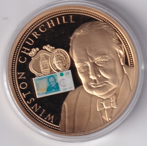 British Banknotes "£5 Banknote Winston Churchill" + COA