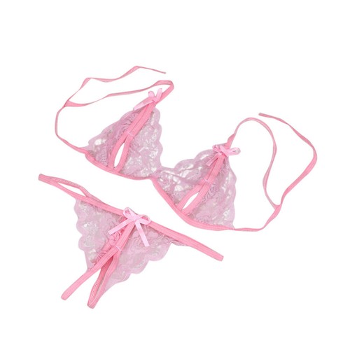 Spitzen BH Set für Damen Dessous Nachtwäsche Damen Dessous G-String Unterwäsche Sexy - Bild 4 von 15
