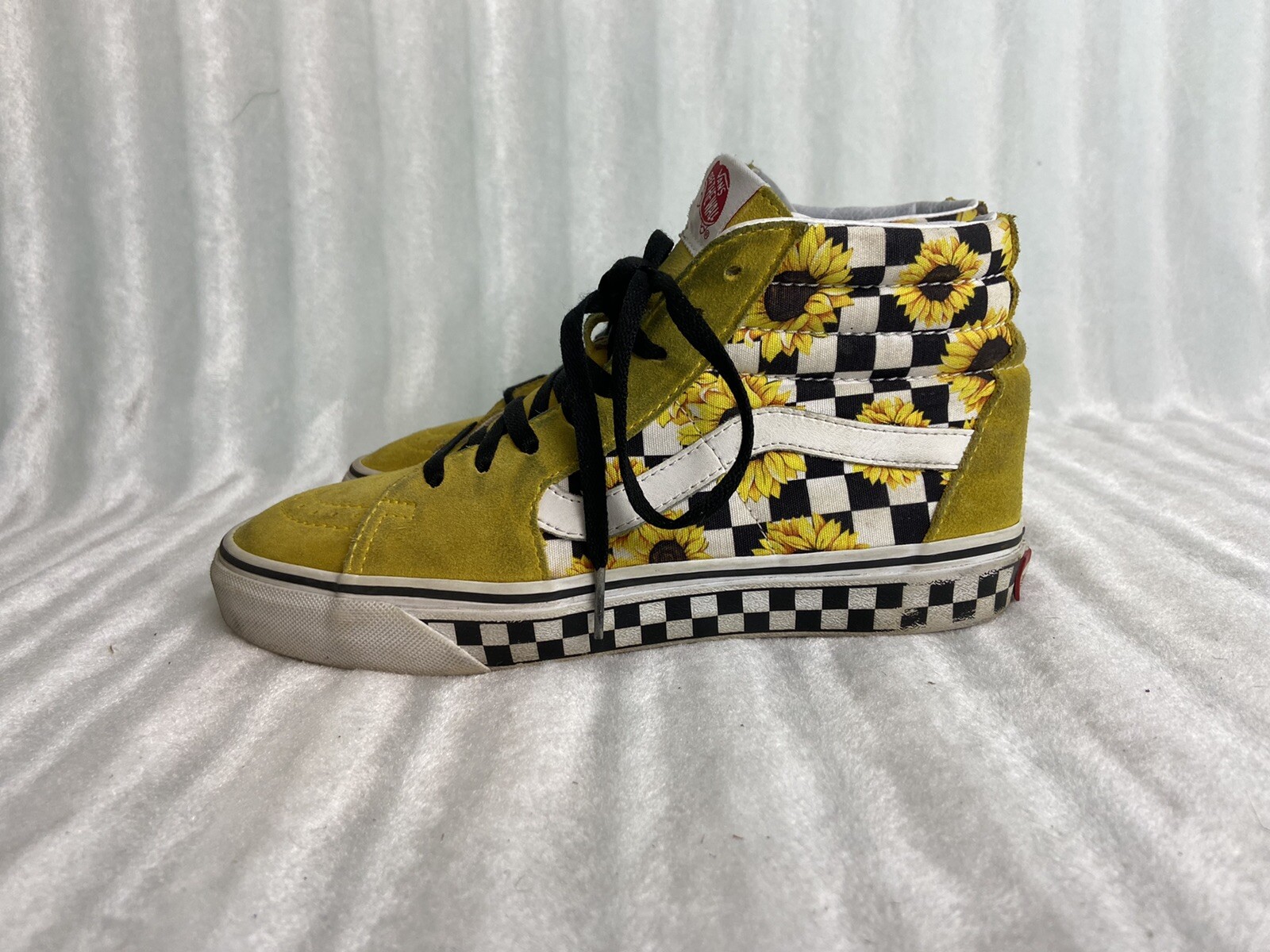 vans custom yellow