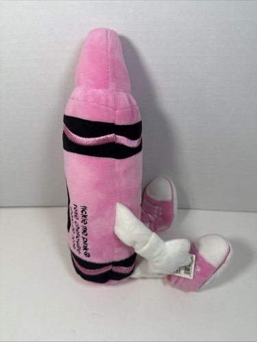 Crayola Experience Tickle Me Pink 10" bean bag plush stuffed crayon, 2019 - Picture 2 of 12