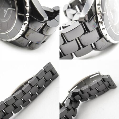 CHANEL J12 Intense Black 38 Wrist Watch H3829 Automatic ceramic Used mens CC - Picture 10 of 12