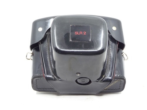 Praktica Pentacon 35mm SLR Leather Camera Case, black and red - Picture 4 of 10