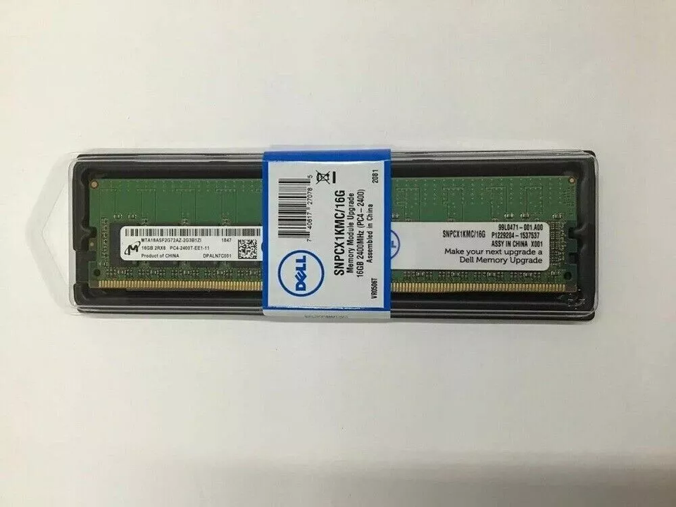 NEW SNPCX1KMC 16G A9755388 DELL 2RX8 16GB DDR4 PC4 2400 UDIMM ECC Server Memory eBay