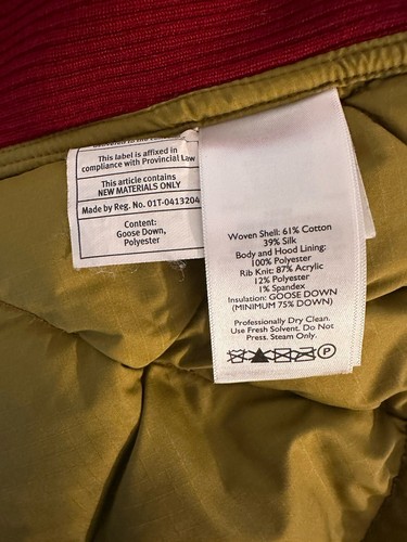 Eddie BAUER DOWN Quilted Jacket EB550 1936 SKYLINER Hooded Puffer Womens Size M - Picture 8 of 9
