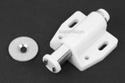 2 Sets White Magnetic Touch Latch Push To Open Drawer Cabinet Door Catch Lock
