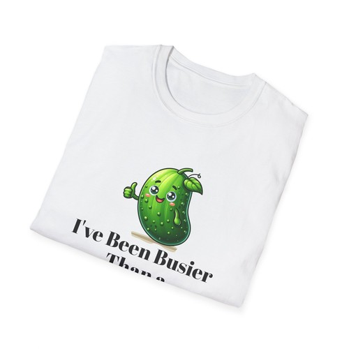Camiseta Divertida Pepino - Camiseta Unisex "Más Ocupada Que un Pepino en una Prisión de Mujeres" - Imagen 5 de 28