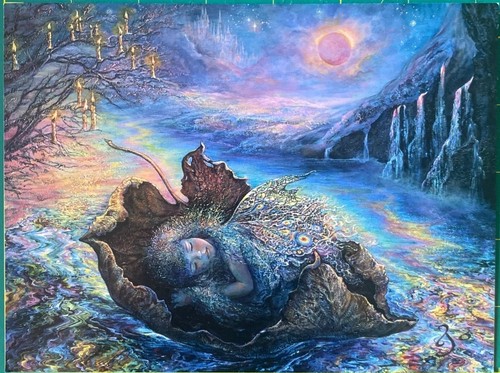 Tarjeta de felicitación Josephine Wall FERRY TO FAIRYLAND Leanin' Tree DE COLECCIÓN INSPIRADORA +✉ - Imagen 11 de 19