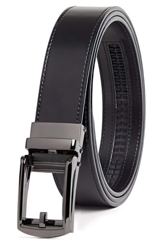 Men's Ratchet Belt Genuine Leather Mens Belt with Slide Ratchet Belts for men - Imagen 26 de 37
