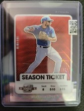 2021 Panini Contenders Optic Season Ticket Red Wave Brandon Lowe
