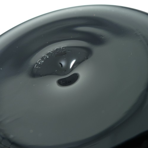 Water Goblet Domino Signature Black Flare Stem Luminarc Cristal D'Arques 4 Pc - Picture 5 of 5