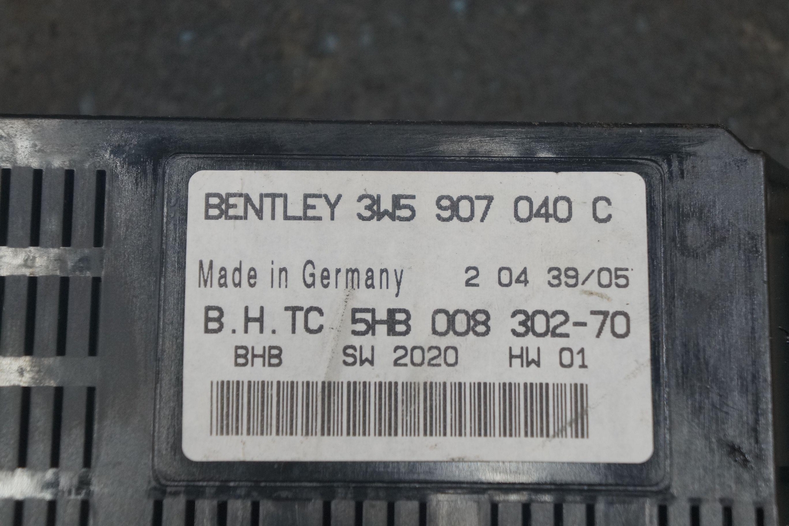 AC Air Conditioning HVAC Control Module 3W5907040C OEM Bentley Flying Spur 2006