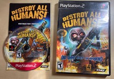 Destroy All Humans Sony PlayStation 2 PS2, 2005 Complete Tested Free Shipping