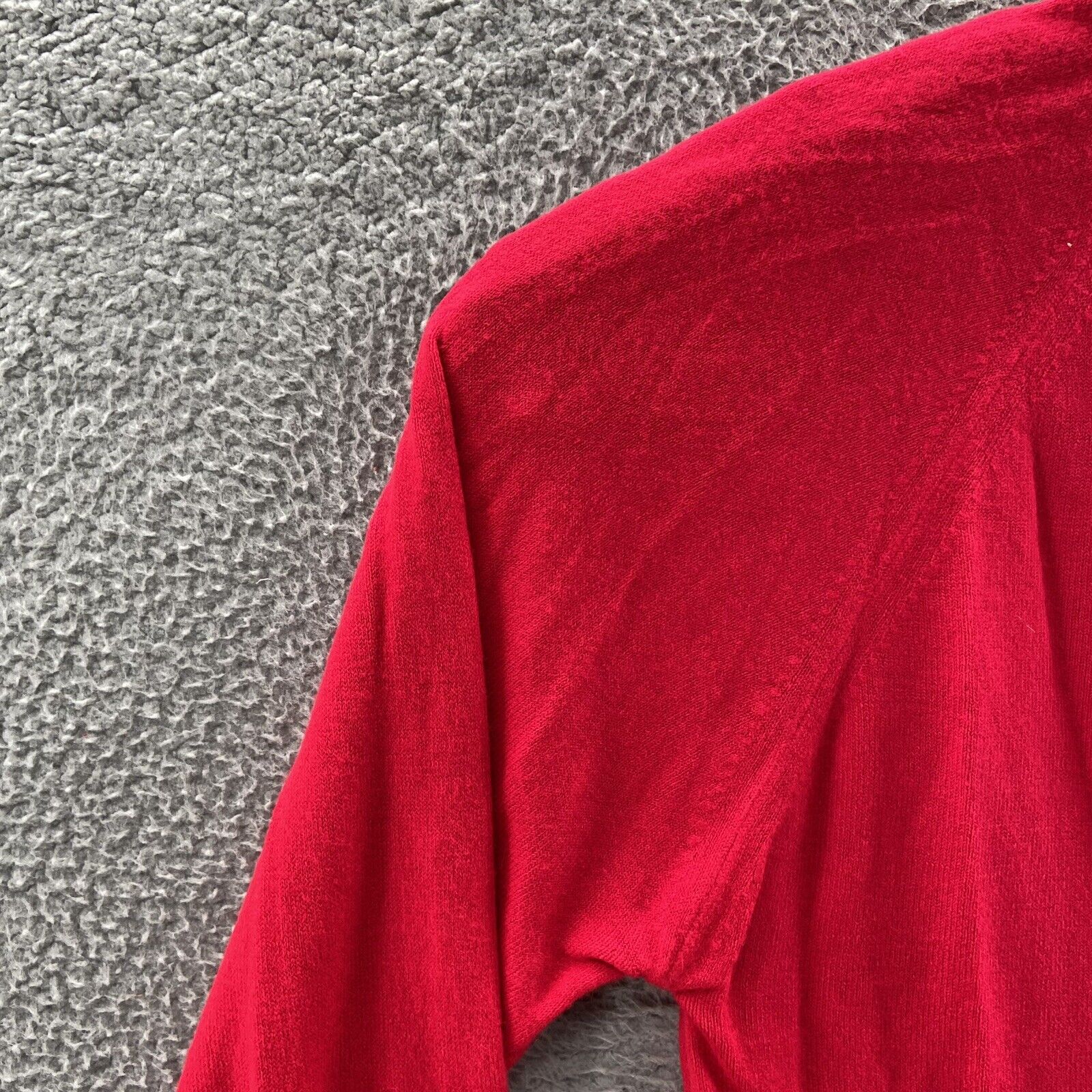 VINTAGE Pickering Sweater Men Large Red Acrylic V… - image 9