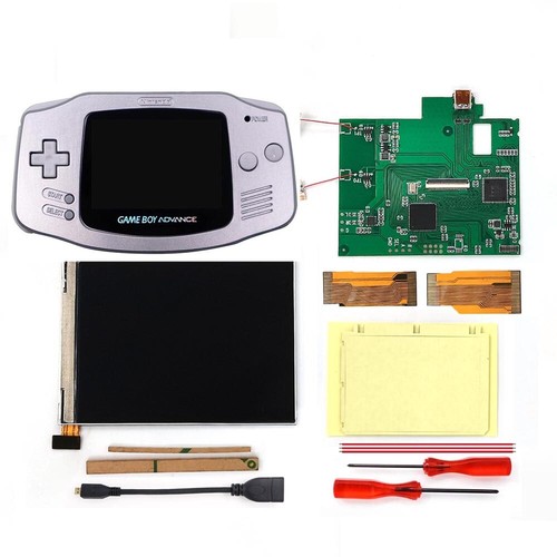 GBA V2 IPS Backlight LCD HDMI-Compatible Output Retro Pixel Kit+Colorful Buttons - Picture 29 of 70