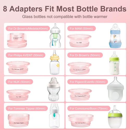 Calentador de botellas portátil para viajes, calentador de botellas recargable inalámbrico - Imagen 11 de 21