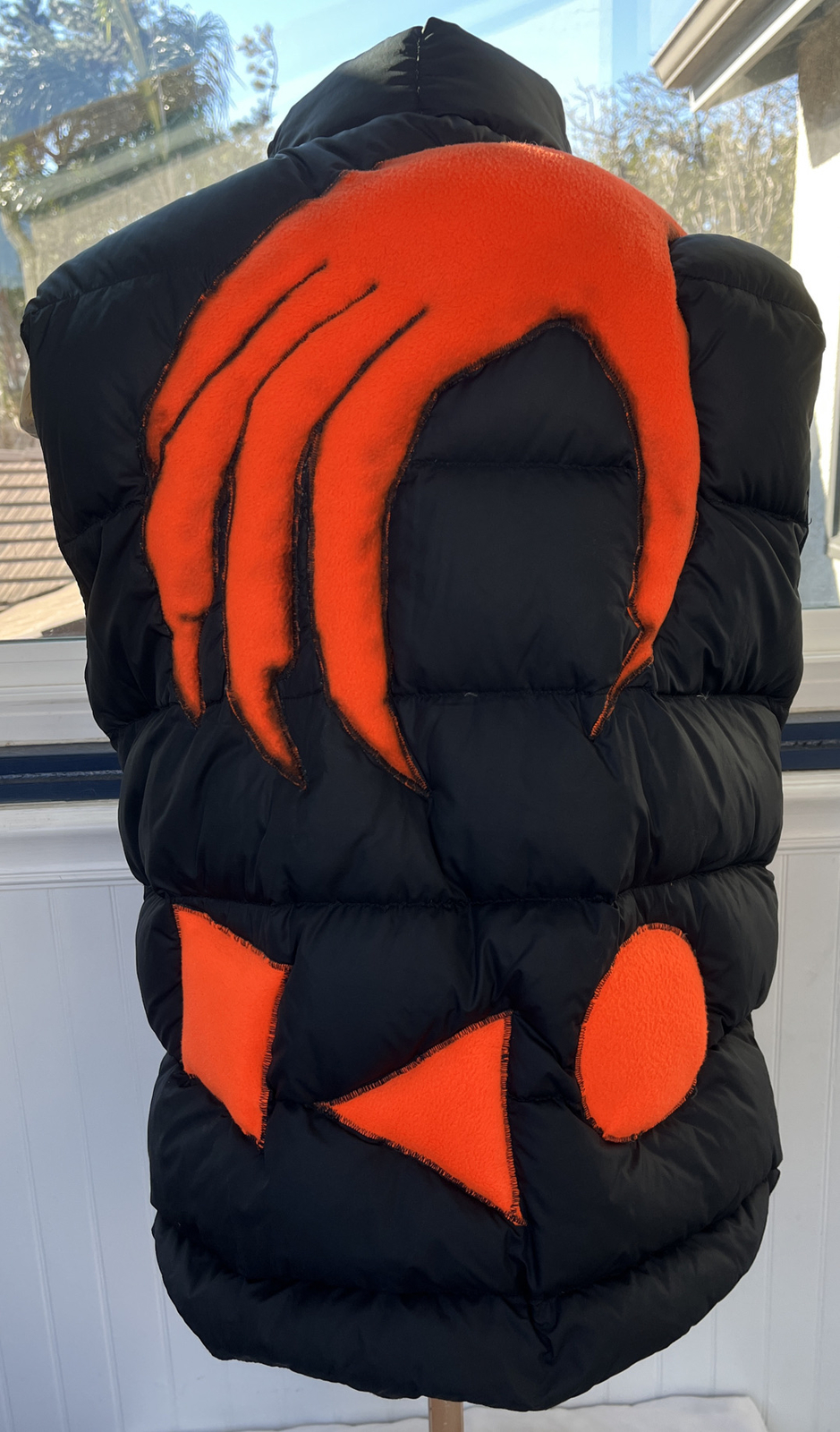 A Future Memory Down Feather Black Orange Vest La… - image 10