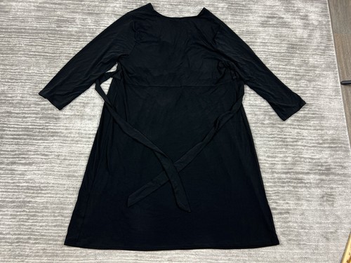 Liz Lange Maternity Dress Womens XXL Black Long Sleeve Jersey Target Knee - Picture 8 of 13