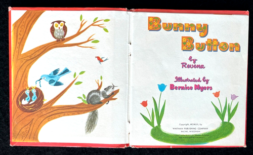 BUNNY BUTTON ~ vintage English HC & Spanish SC Whitman Tell-A-Tale Books, Myers - Picture 3 of 6