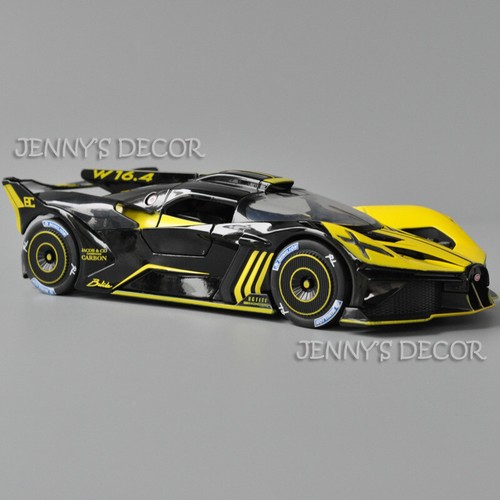 1:24 Scale Diecast Metal Model Bugatti Bolide Pull Back Toy Car With Sound&Light - Picture 9 of 15