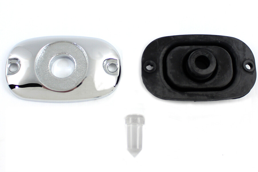 Couvercle maître cylindre arrière pour Harley-Davidson VT23-0768 finition chrome poli