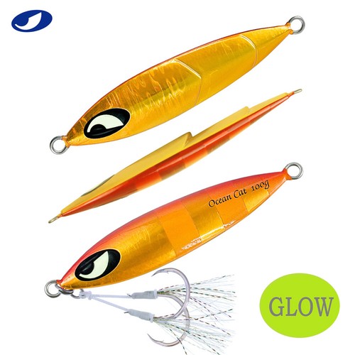 OCEAN CAT Lanzamiento Lento Jigging Plantillas de Pesca de Agua Salada Señuelo Caída Rápida Plantilla Cebos - Imagen 5 de 13