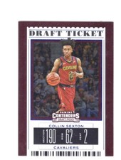 COLLIN SEXTON  CAVS  2019 CONTENDERS DRAFT PICKS BLUE FOIL #9