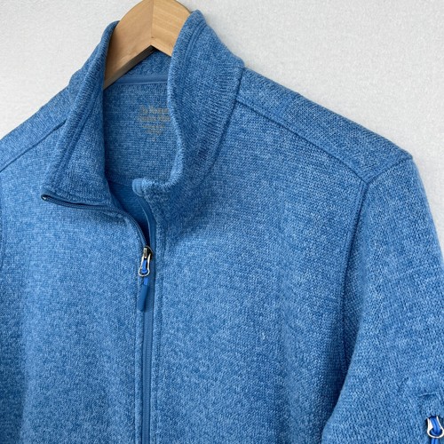 VERMONT COUNTRY STORE Pullover Herren L Fleecejacke Mock Neck Full Zip blau - Bild 6 von 16