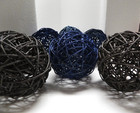 Black and Blue Decorative Ball Vase Fillers - Set of 7 — photo 6