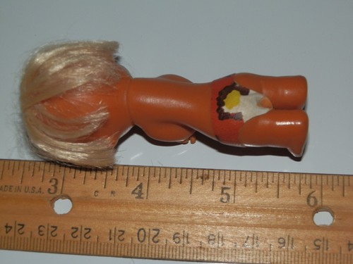 Vintage 1960's Miniature 3" Moody Cutie Emotion Doll * sticking out tongue - Picture 4 of 8