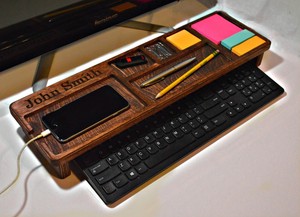 Desk-Tray-Organizer-Office-Wooden-Supplies-Storage-Accessories-Pencil-Pen-Holder