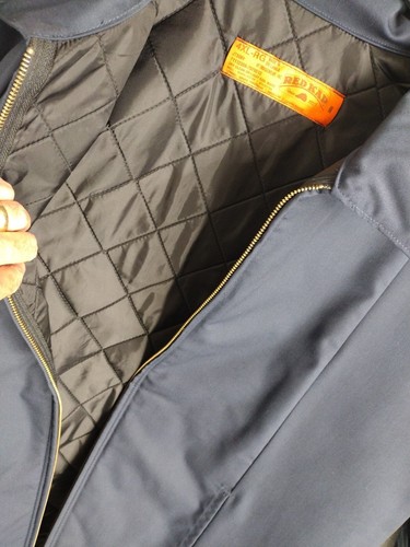 Men's RED KAP JT50NV QUILTED Lightweight Shop Jacket - Size4 XL REG NAVY BLUE - Picture 16 of 20