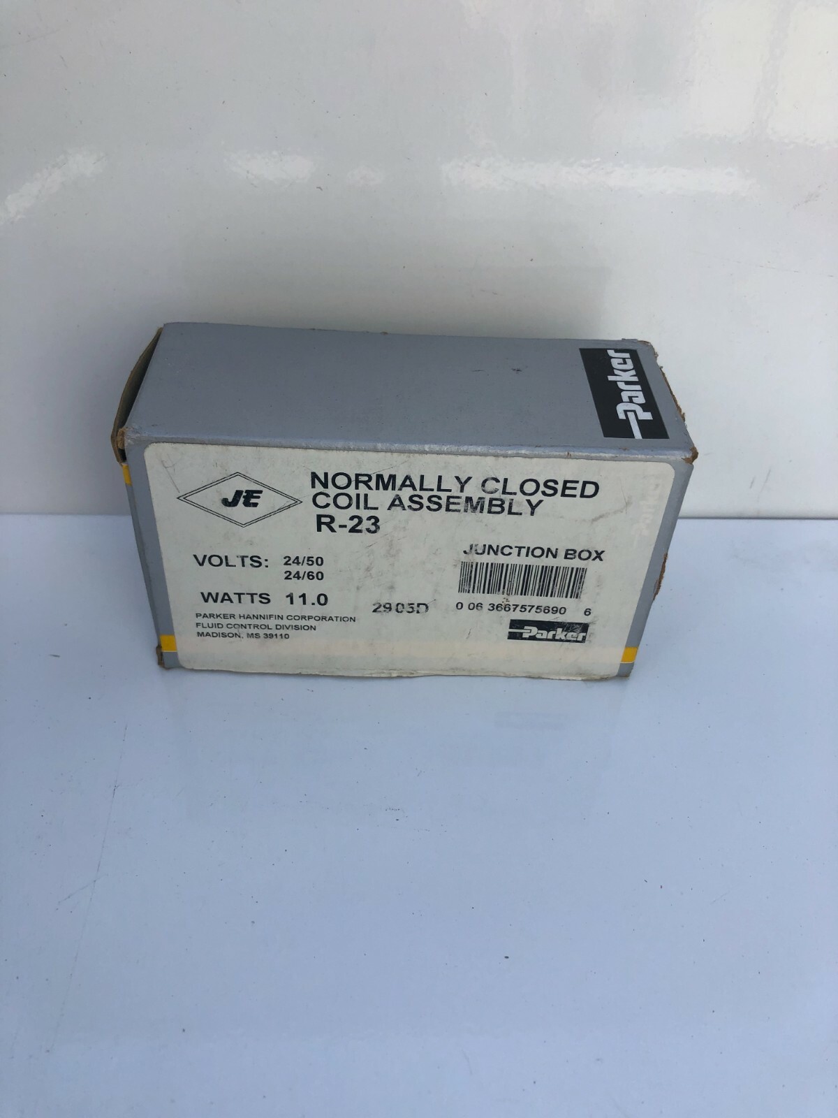PARKER MODEL R-23 NORMALLY CLOSED COIL ASSEMBLY