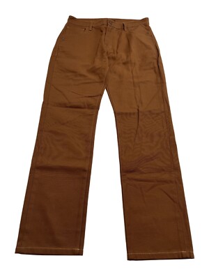 Raf Simons Slim Fit Denim Pants in Dark Brown