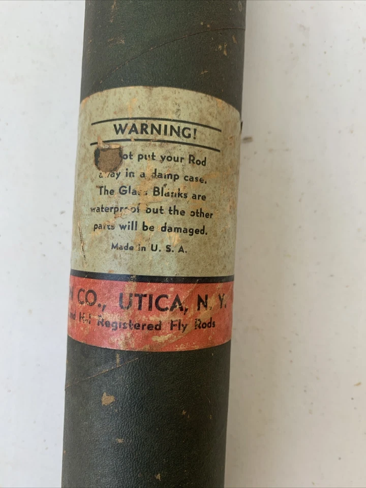 Horrock Ibbotson Commodore Spinning Rod No. Tubo original 410-26 solamente Foto 4 de 4