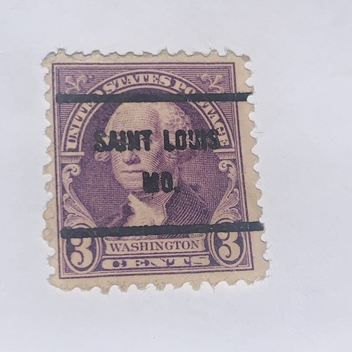 1932 US 3 Cent George Washington Briefmarke lila violett selten