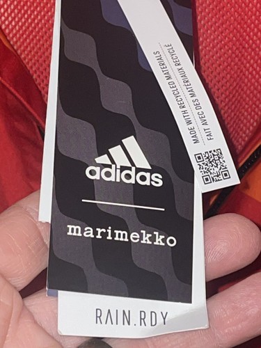 Adidas Marimekko Floral Orange Damen RDY.RAIN Jacke Größe XS 40" - Bild 3 von 6