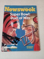 Newsweek January 25 1982 Super Bowl Duel Of Wits Joe Montana Ken Anderson