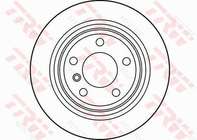 Rear Brake Disc BMW:E39,5 1163669 34216767049 34211163669 