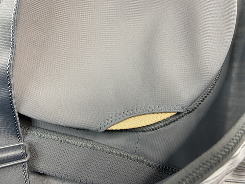 Lululemon Bra 36C Ta Ta Tamer III Sports Gray Space Dye Wicking Support Gym Run - Picture 10 of 11