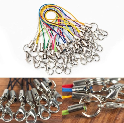 Amacoam DIY Handy Lanyard 100 Stück, Karabinerverschluss Seil zum Aufhängen D... - Bild 9 von 10