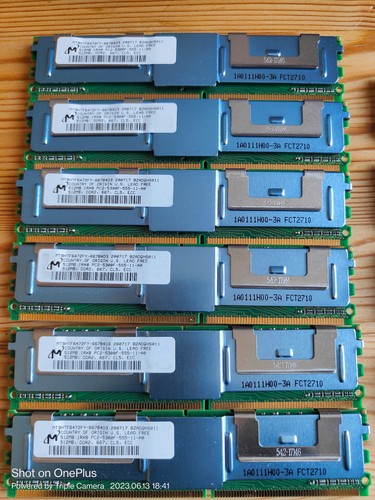 Server Memory 512mb 1xRx8 Pc2 5300f 555 11 Main Brands - Picture 5 of 8