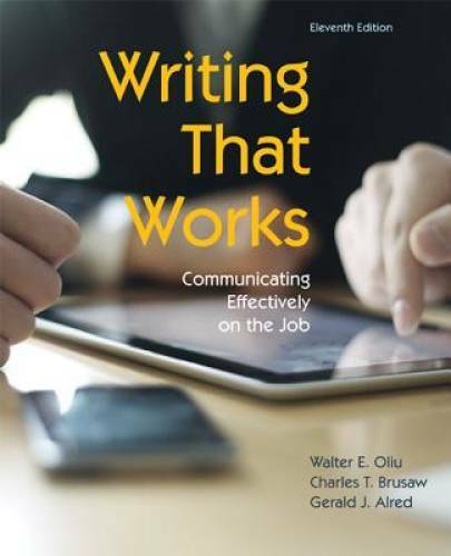 Writing That Works: Communicating Effectively on the Job, 11th Edition - GOOD - Picture 1 of 1